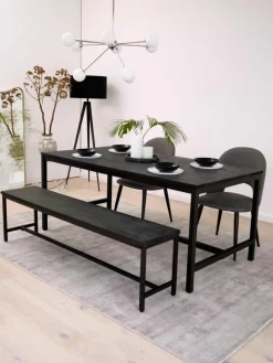 Eettafel Raw van mangohout, 180 x 90 cm^Westwing Collection Best