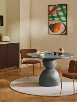 Eettafel Sahra in organisch vorm, Ø 116 cm^Westwing Collection Best