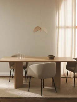 Eettafel Toni in lichtbruin, 200 x 90 cm^Westwing Collection Online