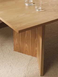 Eettafel Toni in lichtbruin, 200 x 90 cm^Westwing Collection Online