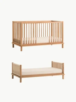 Eikenhouten babybedje Latitude met uitbouw tot ledikant, 70 x 140 cm^Nobodinoz New