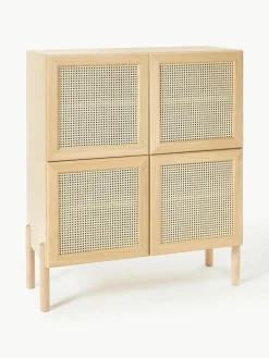 Eikenhouten dressoir Jolie met Weens vlechtwerk^Westwing Collection Clearance