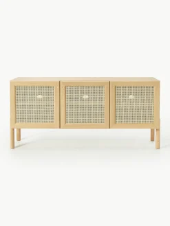 Eikenhouten dressoir Jolie met Weens vlechtwerk^Westwing Collection New