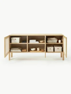Eikenhouten dressoir Jolie met Weens vlechtwerk^Westwing Collection New