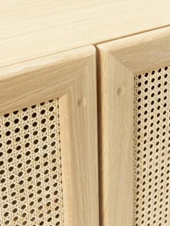 Eikenhouten dressoir Jolie met Weens vlechtwerk^Westwing Collection New