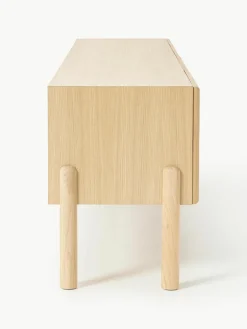 Eikenhouten tv-meubel Jolie met Weens vlechtwerk^Westwing Collection Hot