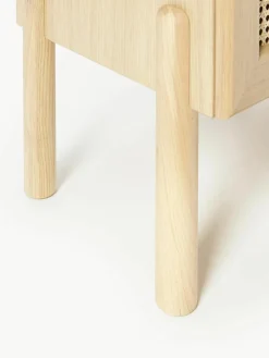 Eikenhouten tv-meubel Jolie met Weens vlechtwerk^Westwing Collection Hot