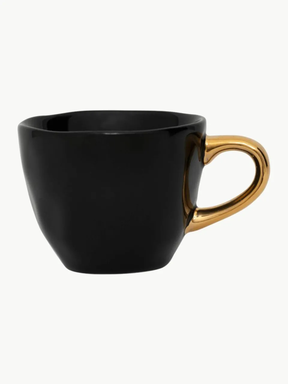 Espresso kopjes Good Morning met goudkleurige handvat, 2 stuks^Urban Nature Culture Hot