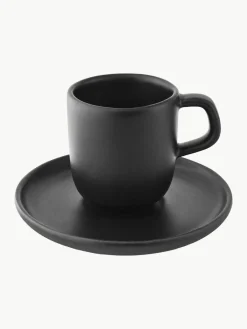 Espresso kopjes Nordic Kitchen met schoteltjes, 4 stuks^Eva Solo Outlet