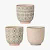 Espressobekers Cécile met klein patroon, set van 3^Bloomingville Outlet
