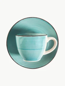 Espressokopjes Baita Acqua met schoteltjes, set van 6^Villa D'Este Home Tivoli Clearance