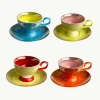 Espressokopjes Grandma met schoteltjes, set van 4^Pols Potten Outlet