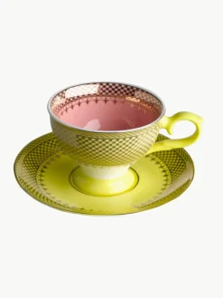 Espressokopjes Grandma met schoteltjes, set van 4^Pols Potten Outlet