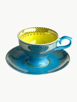 Espressokopjes Grandma met schoteltjes, set van 4^Pols Potten Outlet