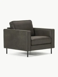 Fauteuil Hunter van gerecycled leer^Westwing Collection Outlet
