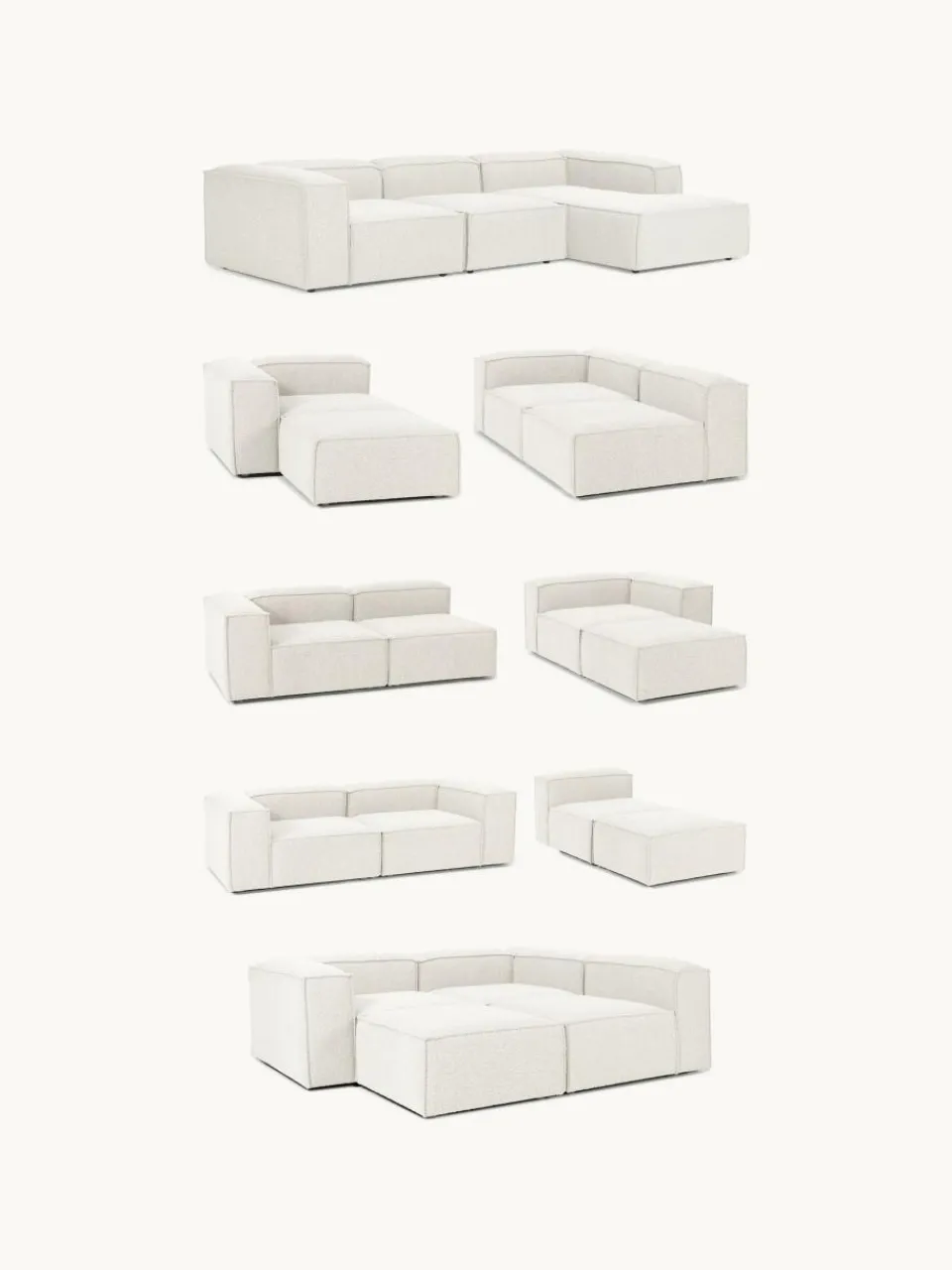 Fauteuil Lennon uit bouclé^Westwing Collection Hot