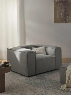 Fauteuil Lennon uit bouclé^Westwing Collection Outlet