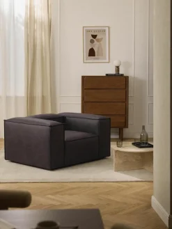 Fauteuil Lennon van gerecycled leer^Westwing Collection Discount