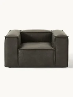 Fauteuil Lennon van gerecycled leer^Westwing Collection Discount