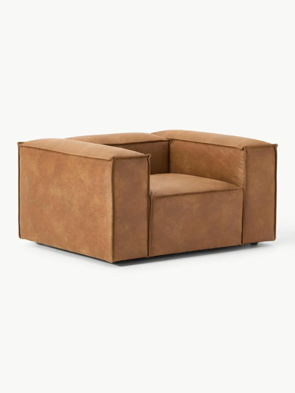 Fauteuil Lennon van gerecycled leer^Westwing Collection Best