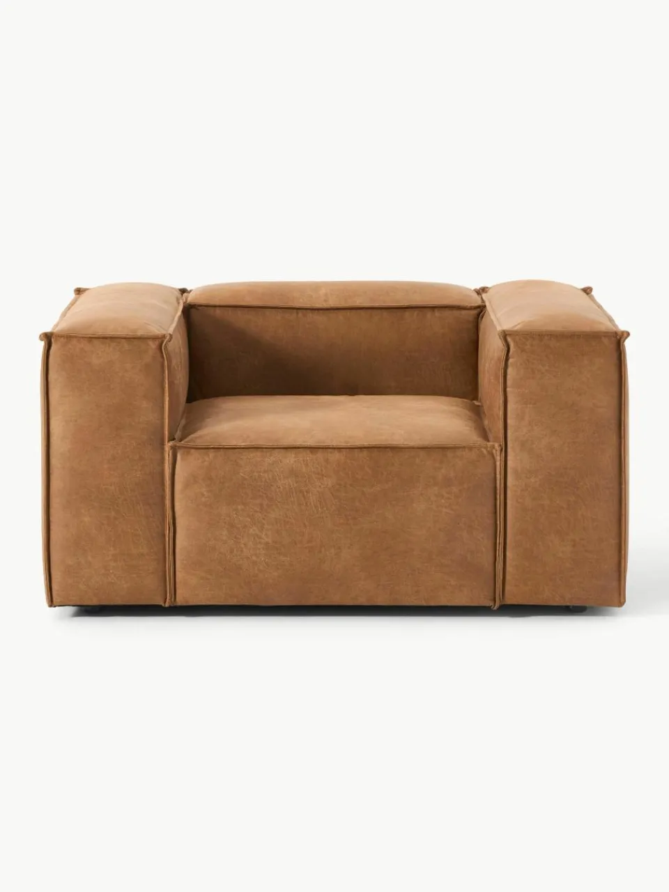 Fauteuil Lennon van gerecycled leer^Westwing Collection Best