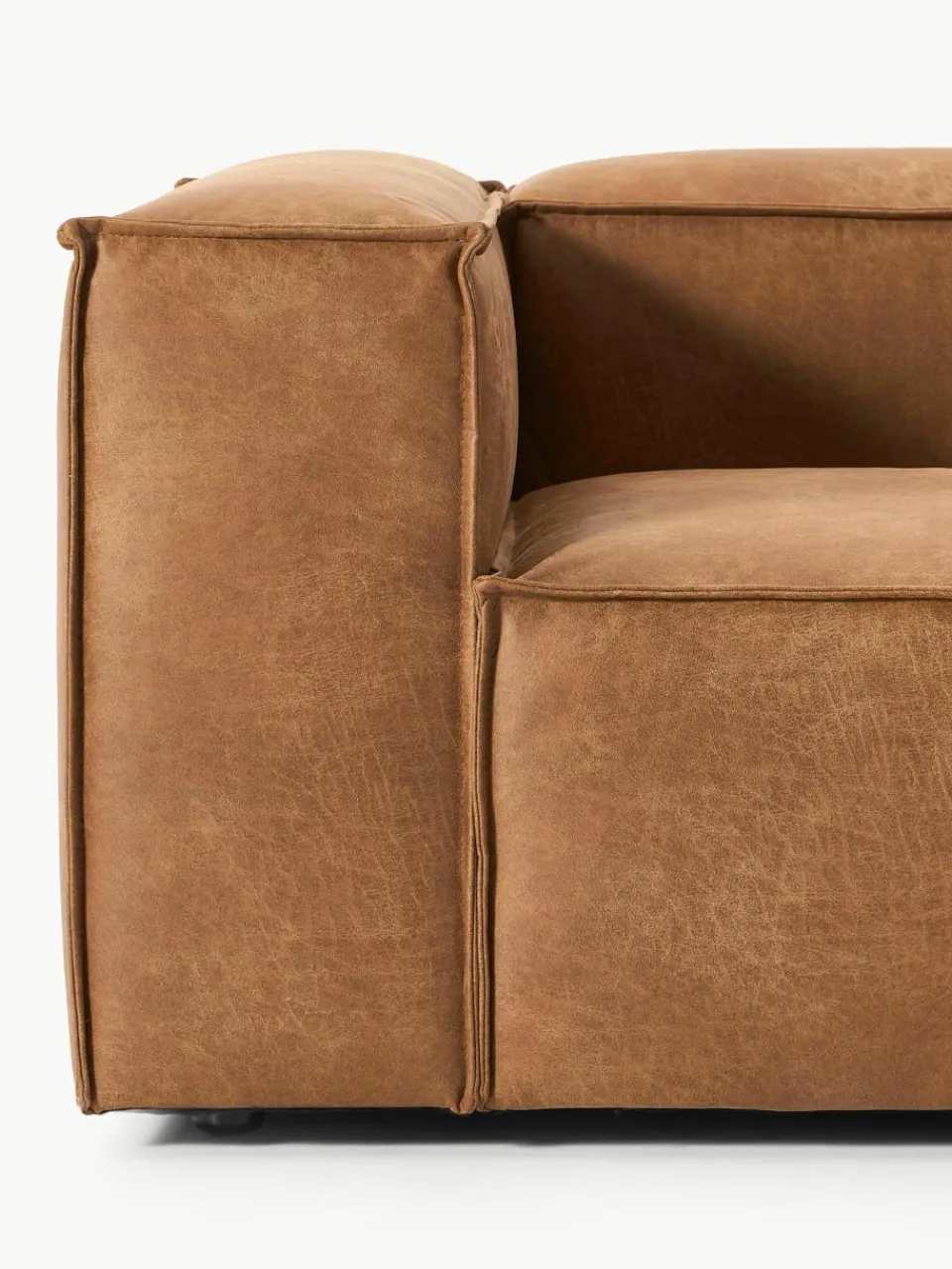 Fauteuil Lennon van gerecycled leer^Westwing Collection Best