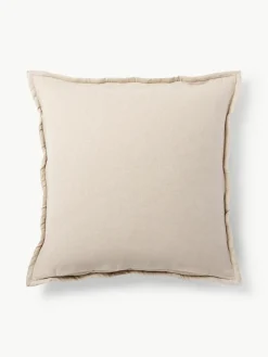 Flanellen kussen Selby met structuurpatroon^Westwing Collection Best