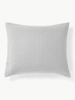 Flanellen kussenhoes Wanda met visgraatpatroon^Westwing Collection Outlet