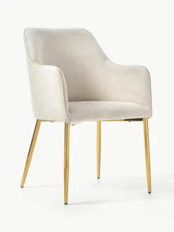 Fluwelen armleunstoel Ava^Westwing Collection Discount