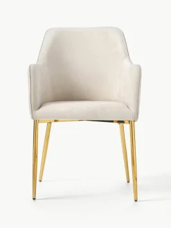 Fluwelen armleunstoel Ava^Westwing Collection Discount