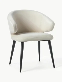 Fluwelen armstoel Celia in modern design^Westwing Collection Hot
