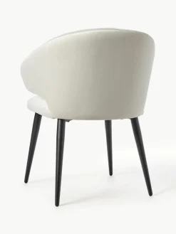 Fluwelen armstoel Celia in modern design^Westwing Collection Hot