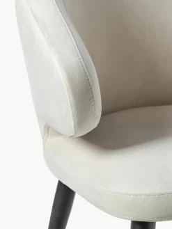 Fluwelen armstoel Celia in modern design^Westwing Collection Hot