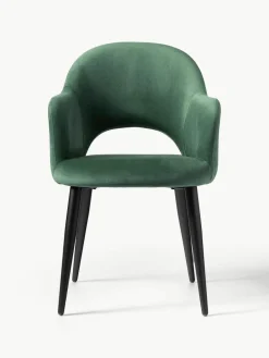 Fluwelen armstoel Rachel^Westwing Collection Outlet