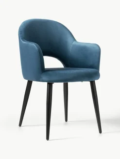 Fluwelen armstoel Rachel^Westwing Collection Outlet