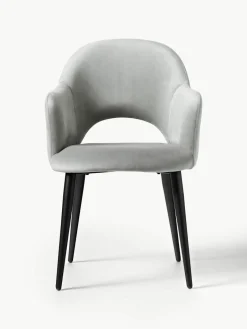 Fluwelen armstoel Rachel^Westwing Collection Outlet