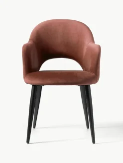 Fluwelen armstoel Rachel^Westwing Collection Online