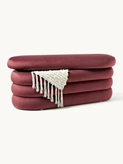 Fluwelen bank Alto met opbergruimte^Westwing Collection Fashion