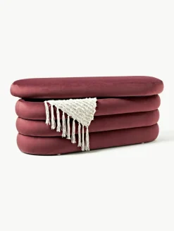 Fluwelen bank Alto met opbergruimte^Westwing Collection Fashion