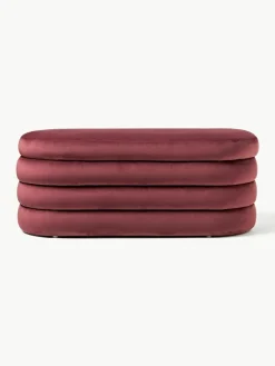 Fluwelen bank Alto met opbergruimte^Westwing Collection Fashion