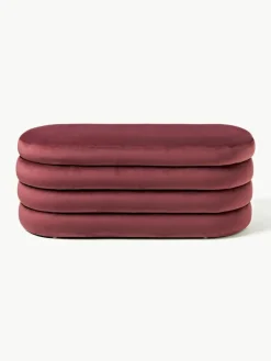 Fluwelen bank Alto met opbergruimte^Westwing Collection Fashion