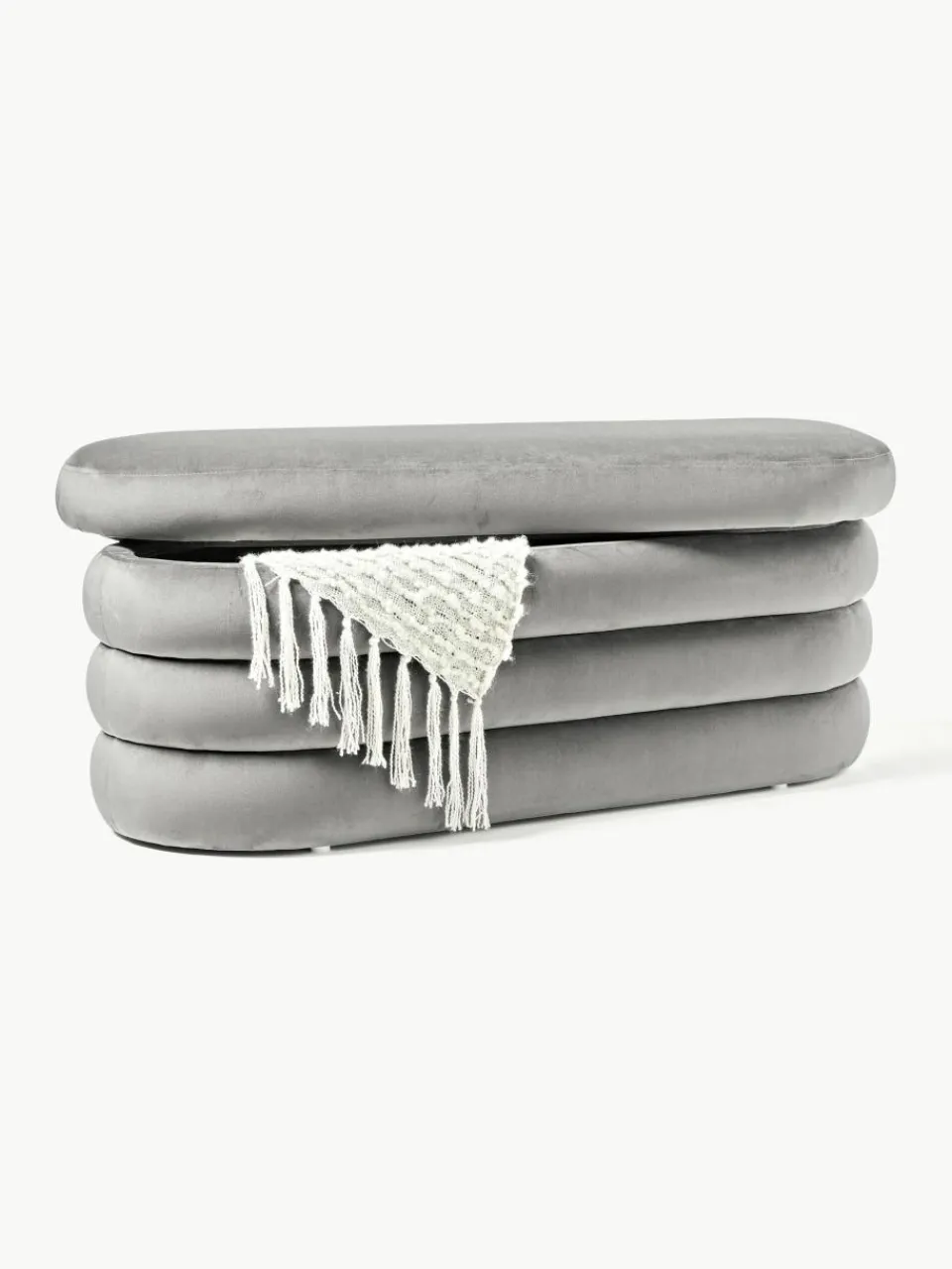 Fluwelen bank Alto met opbergruimte^Westwing Collection Sale