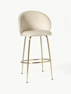Fluwelen barstoel Luisa^Westwing Collection Outlet