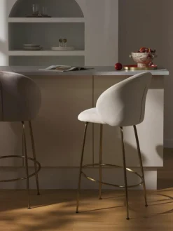 Fluwelen barstoel Luisa^Westwing Collection Outlet