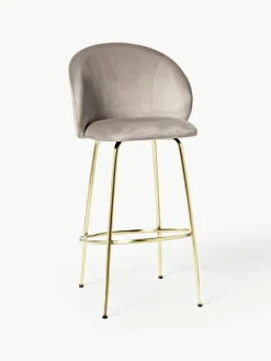 Fluwelen barstoel Luisa^Westwing Collection Hot