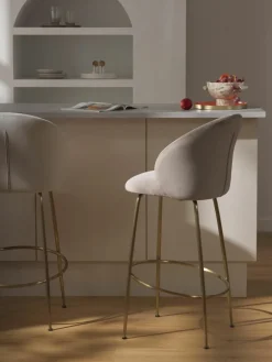 Fluwelen barstoel Luisa^Westwing Collection Hot