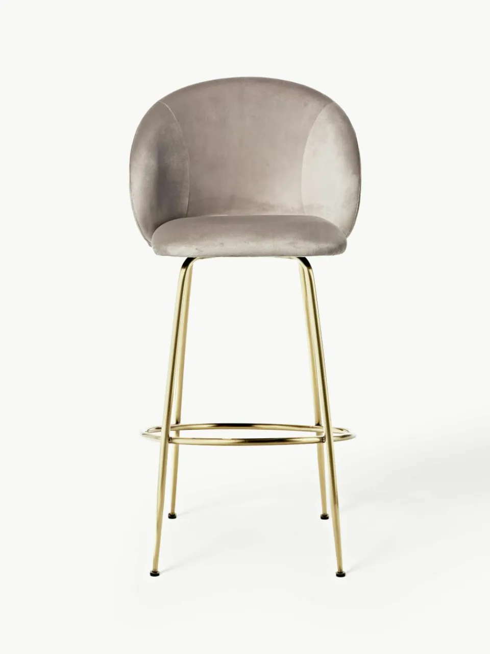 Fluwelen barstoel Luisa^Westwing Collection Hot