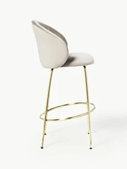 Fluwelen barstoel Luisa^Westwing Collection Hot