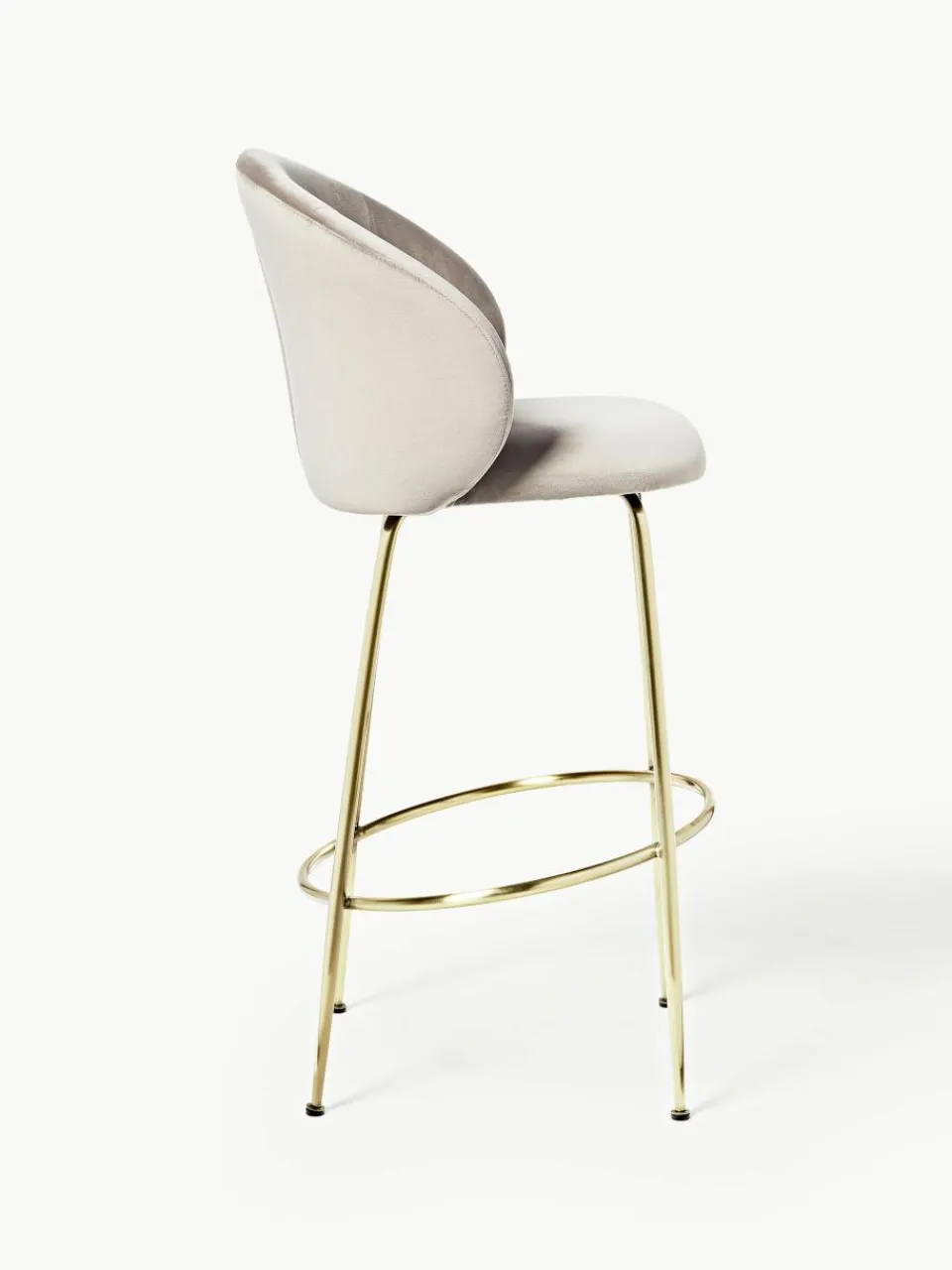 Fluwelen barstoel Luisa^Westwing Collection Hot