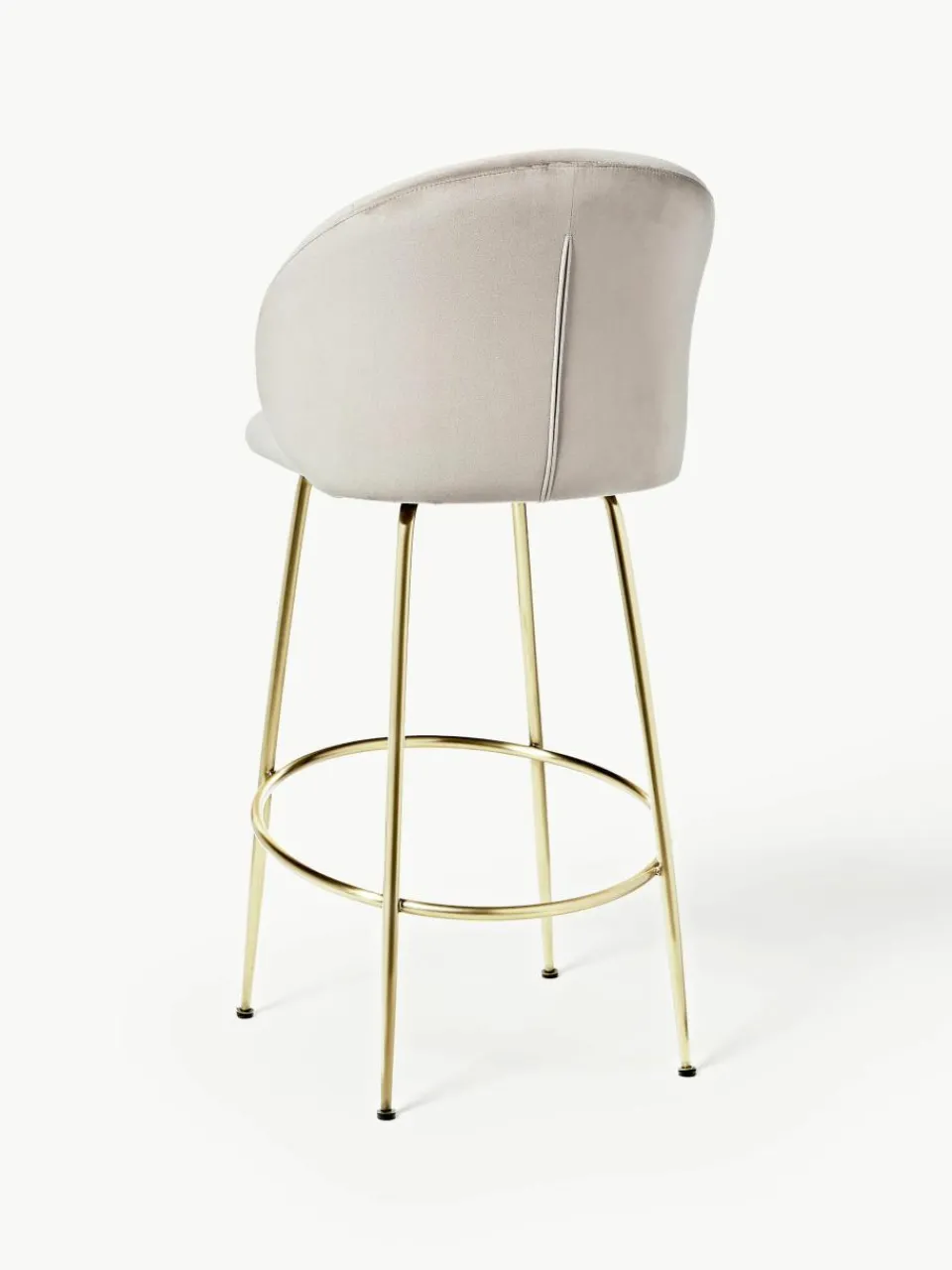 Fluwelen barstoel Luisa^Westwing Collection Hot